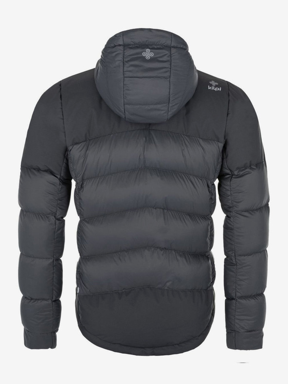 Kilpi Tmavě šedá pánská péřová bunda Kilpi Guus-M