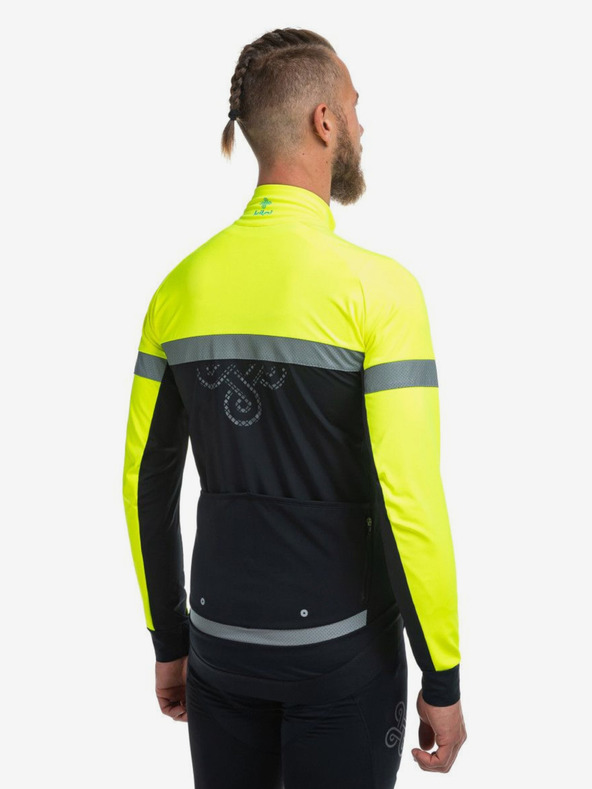 Kilpi Černo-žlutá pánská softshellová bunda na kolo Kilpi Nereto-M