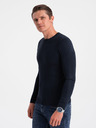 Ombre Clothing Tmavě modrý pánský svetr Ombre Clothing