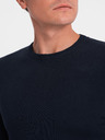 Ombre Clothing Tmavě modrý pánský svetr Ombre Clothing
