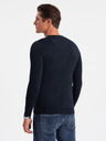 Ombre Clothing Tmavě modrý pánský svetr Ombre Clothing