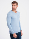 Ombre Clothing Světle modrý pánský svetr Ombre Clothing