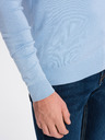 Ombre Clothing Světle modrý pánský svetr Ombre Clothing