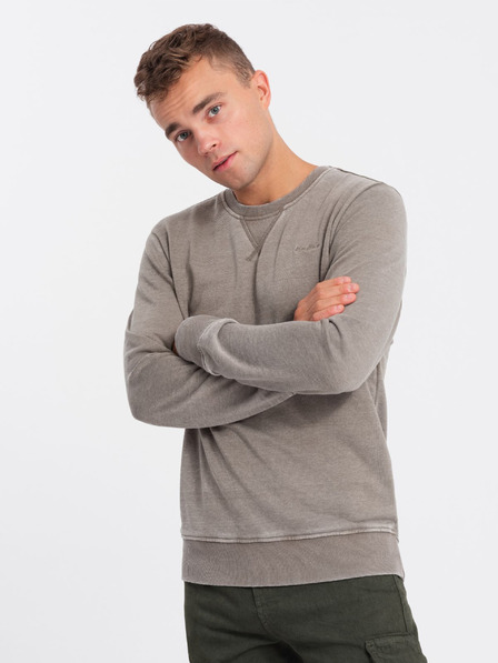 Ombre Clothing Béžová pánská mikina Ombre Clothing