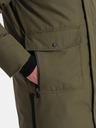 Ombre Clothing Zelená pánská zimní bunda s umělým kožíškem Ombre Clothing Alaskan