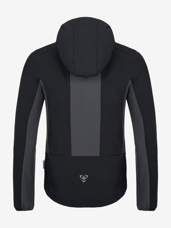 Kilpi Tmavě šedá pánská softshellová běžecká bunda Kilpi Balans-M