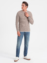 Ombre Clothing Béžový pánský svetr Ombre Clothing