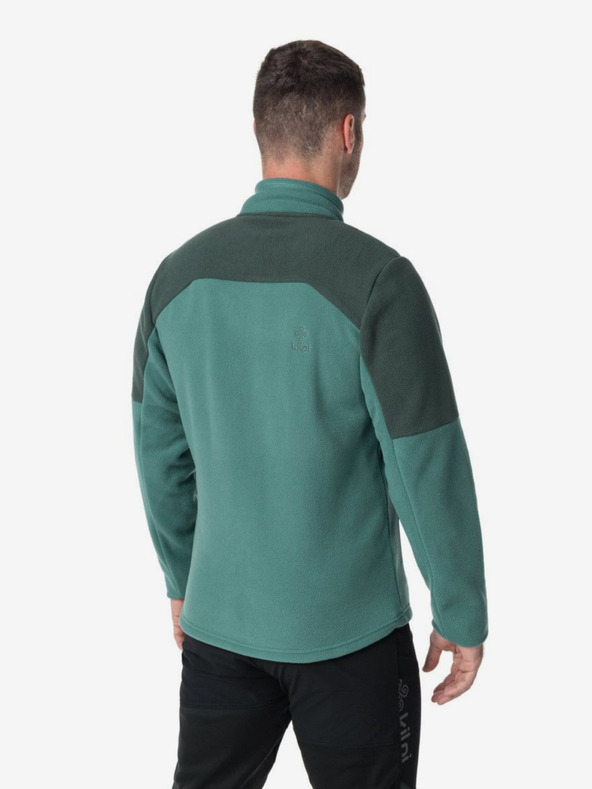 Kilpi Tmavě zelená pánská fleecová mikina Kilpi Glander-M