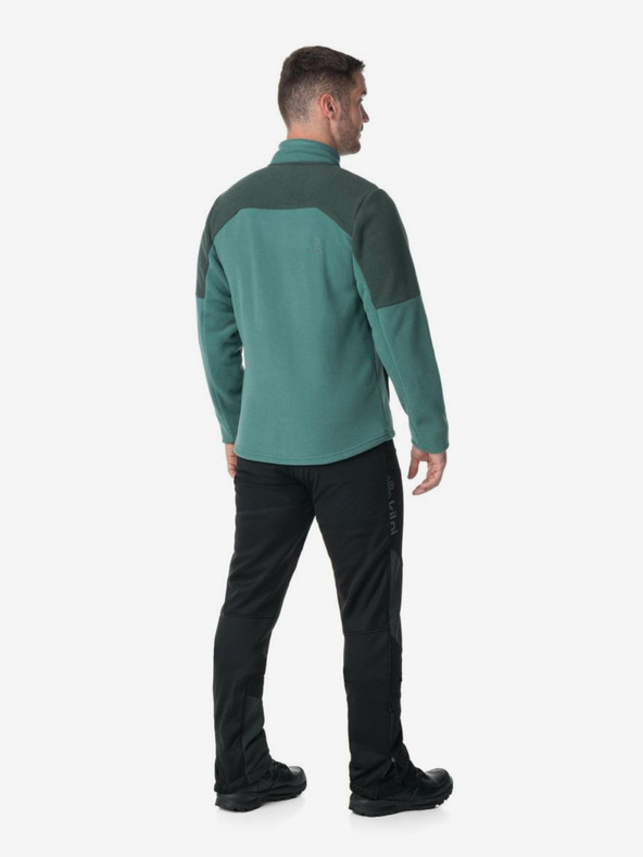 Kilpi Tmavě zelená pánská fleecová mikina Kilpi Glander-M