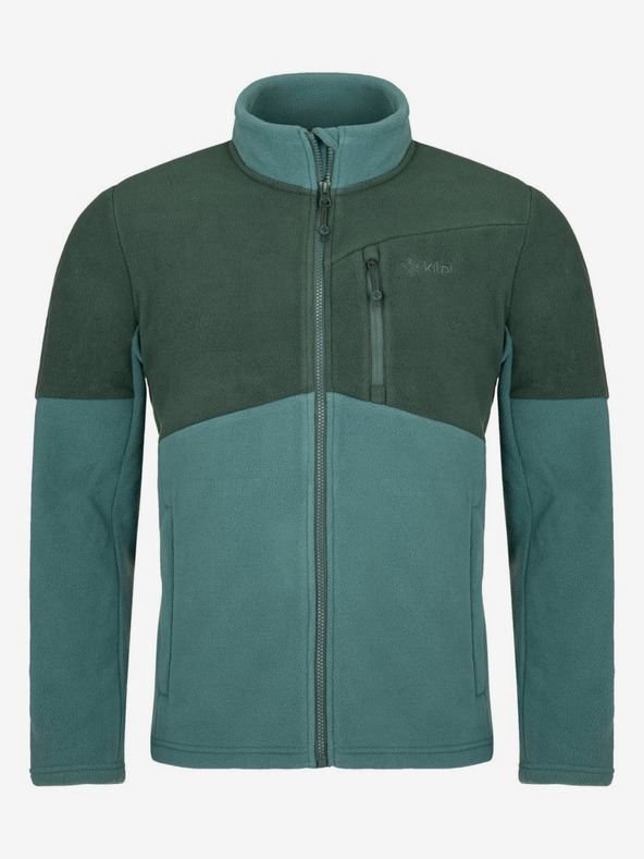 Kilpi Tmavě zelená pánská fleecová mikina Kilpi Glander-M