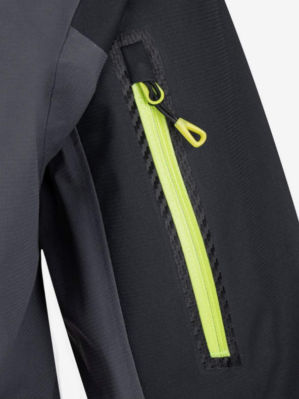 Kilpi Tmavě šedá pánská outdoorová nepromokavá bunda Kilpi HASTAR-M