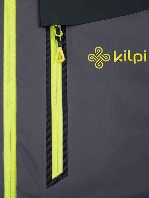 Kilpi Tmavě šedá pánská outdoorová nepromokavá bunda Kilpi HASTAR-M