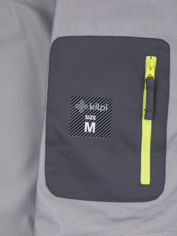 Kilpi Tmavě šedá pánská outdoorová nepromokavá bunda Kilpi HASTAR-M