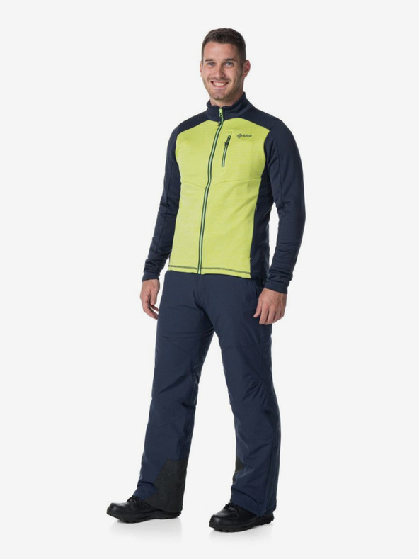 Kilpi Neonově zelená pánská sportovní mikina Kilpi Tomms-M