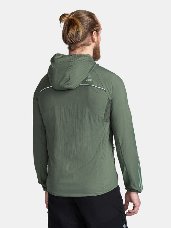 Kilpi Tmavě zelená pánská lehká outdoorová bunda Kilpi ROSA-M