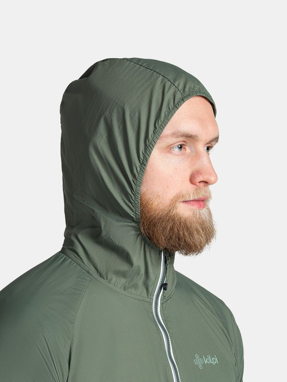 Kilpi Tmavě zelená pánská lehká outdoorová bunda Kilpi ROSA-M