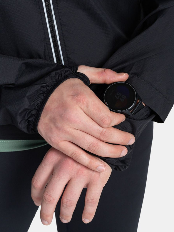 Kilpi Černá pánská lehká běžecká bunda Kilpi TIRANO-M