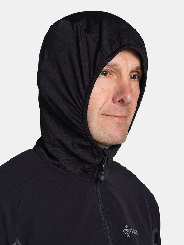 Kilpi Černá pánská outdoorová mikina Kilpi MEMPHIS-M
