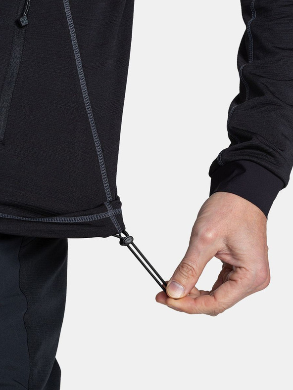 Kilpi Černá pánská outdoorová mikina Kilpi MEMPHIS-M