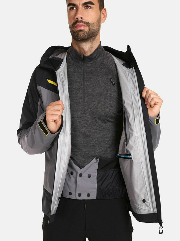 Kilpi Šedá pánská sportovní membránová bunda KILPI Hastar-M