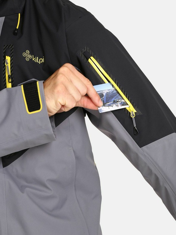 Kilpi Šedá pánská sportovní membránová bunda KILPI Hastar-M