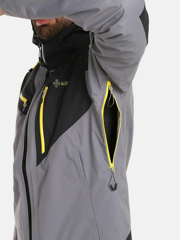 Kilpi Šedá pánská sportovní membránová bunda KILPI Hastar-M