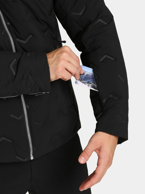 Kilpi Černá pánská lyžařská bunda Kilpi TEDDY-M