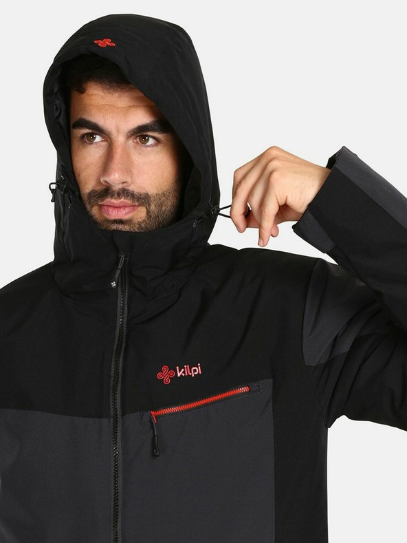 Kilpi Tmavě šedá pánská lyžařská bunda Kilpi FLIP-M