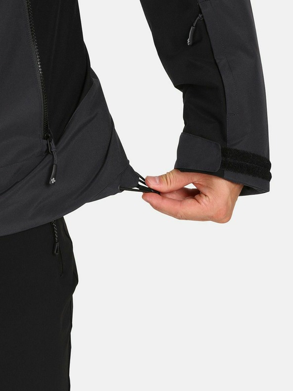 Kilpi Tmavě šedá pánská lyžařská bunda Kilpi FLIP-M