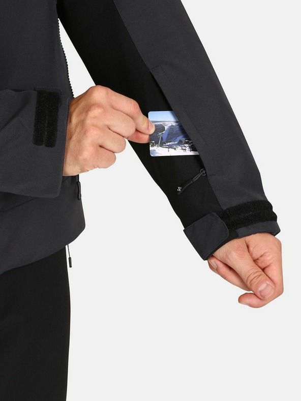 Kilpi Tmavě šedá pánská lyžařská bunda Kilpi FLIP-M