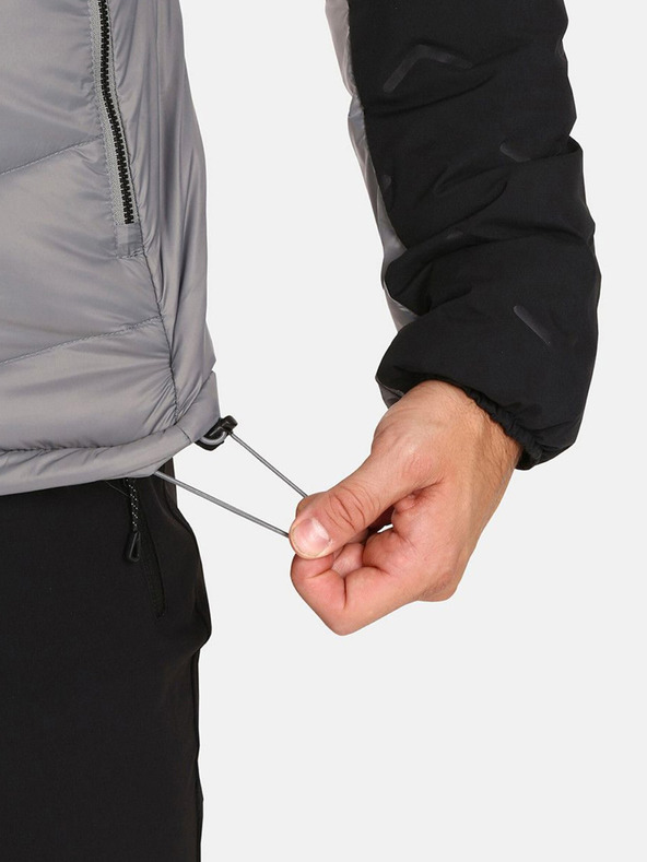 Kilpi Šedo-černá pánská zateplená bunda Kilpi TEVERY-M