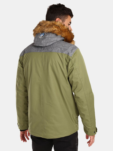 Kilpi Khaki pánská zimní bunda s umělým kožíškem Kilpi ALPHA