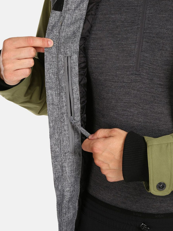 Kilpi Khaki pánská zimní bunda s umělým kožíškem Kilpi ALPHA