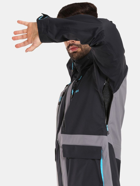 Kilpi Černá pánská hardshellová bunda Kilpi LTD ARCHER-M