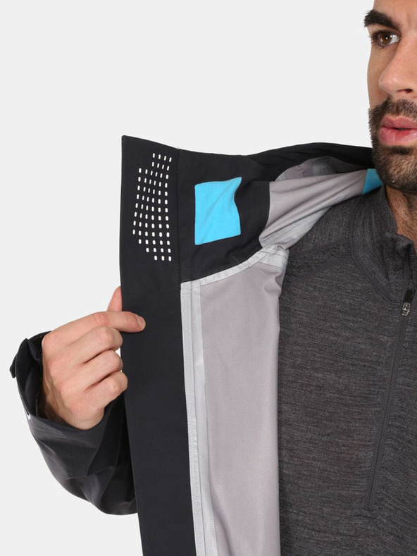 Kilpi Černá pánská hardshellová bunda Kilpi LTD ARCHER-M