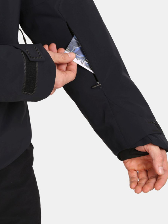 Kilpi Černá pánská luxusní lyžařská bunda Kilpi LTD ASTER-M