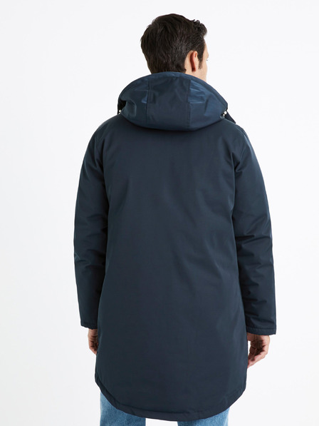 Celio Tmavě modrá pánská zimní parka Celio Cuturino