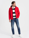 Ombre Clothing Červená pánská softshellová bunda Ombre Clothing
