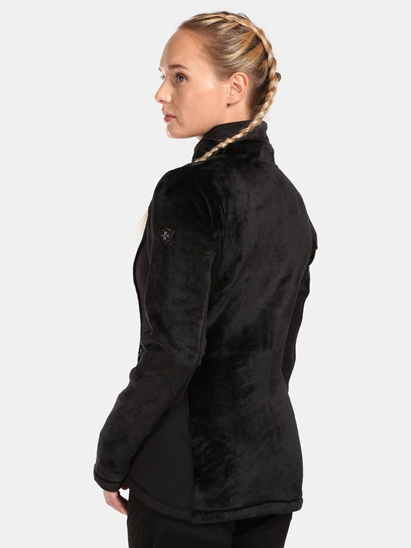 Kilpi Černá dámská flísová mikina na zip Kilpi SKATHI