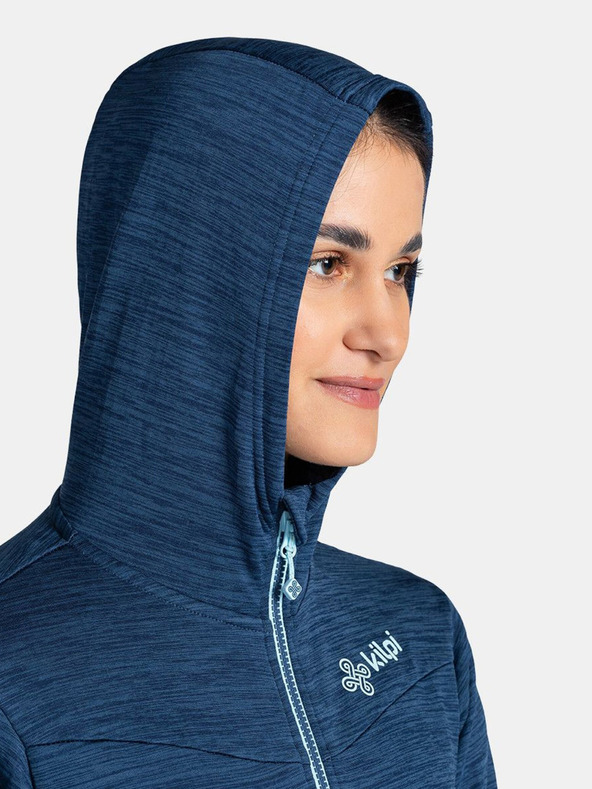 Kilpi Tmavě modrá dámská sportovní mikina s kapucí Kilpi SEVELEN-W