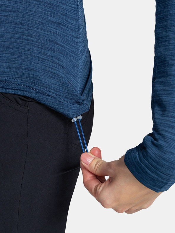 Kilpi Tmavě modrá dámská sportovní mikina s kapucí Kilpi SEVELEN-W