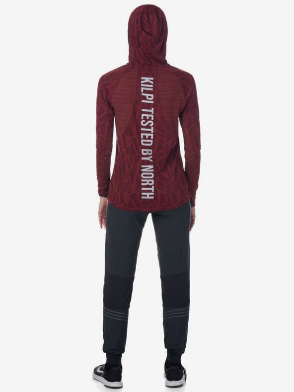 Kilpi Vínová dámská sportovní mikina s kapucí Kilpi AILEEN