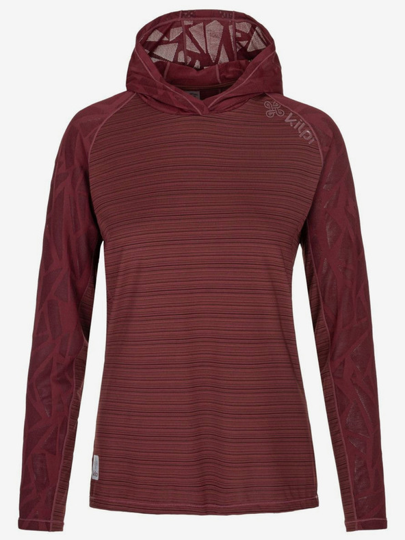 Kilpi Vínová dámská sportovní mikina s kapucí Kilpi AILEEN