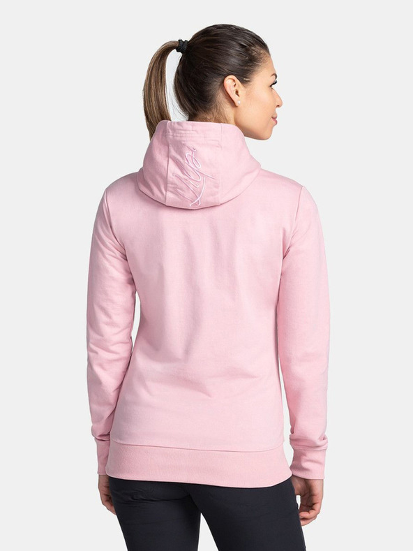 Kilpi Světle růžová dámská bavlněná mikina Kilpi TARALI-W