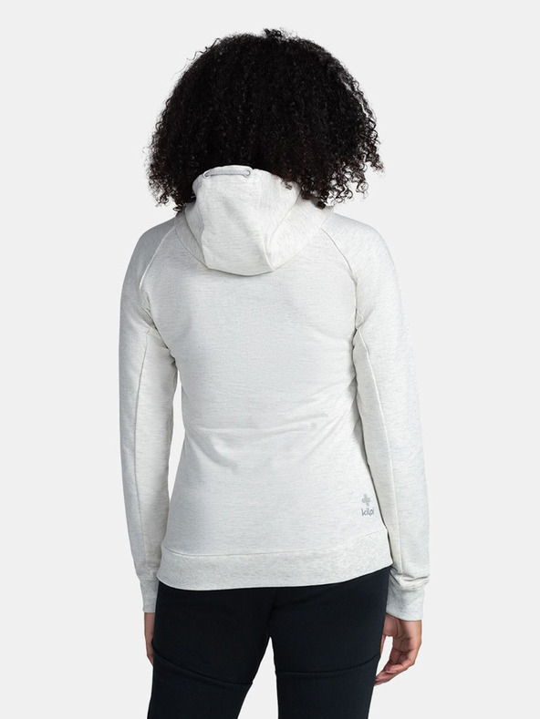 Kilpi Bílá dámská bavlněná mikina Kilpi SOHEY-W
