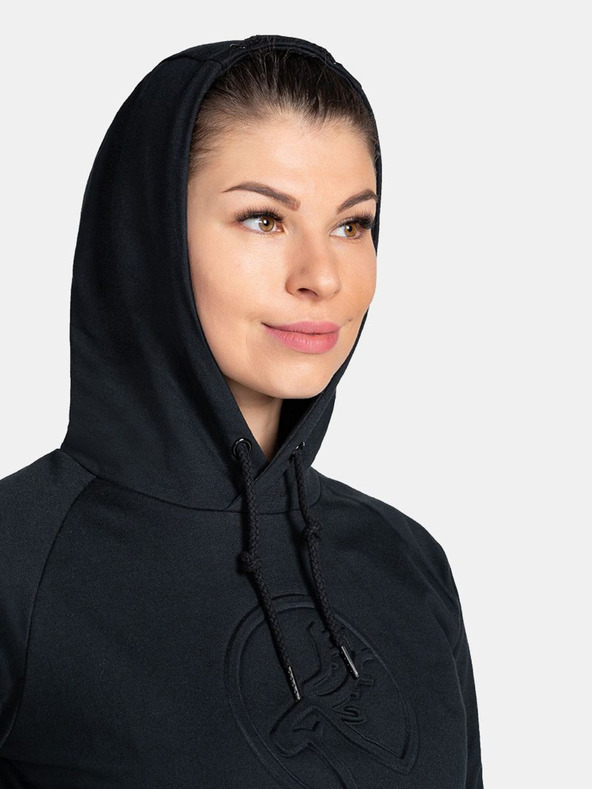 Kilpi Černá dámská mikina s kapucí Kilpi SOHEY-W