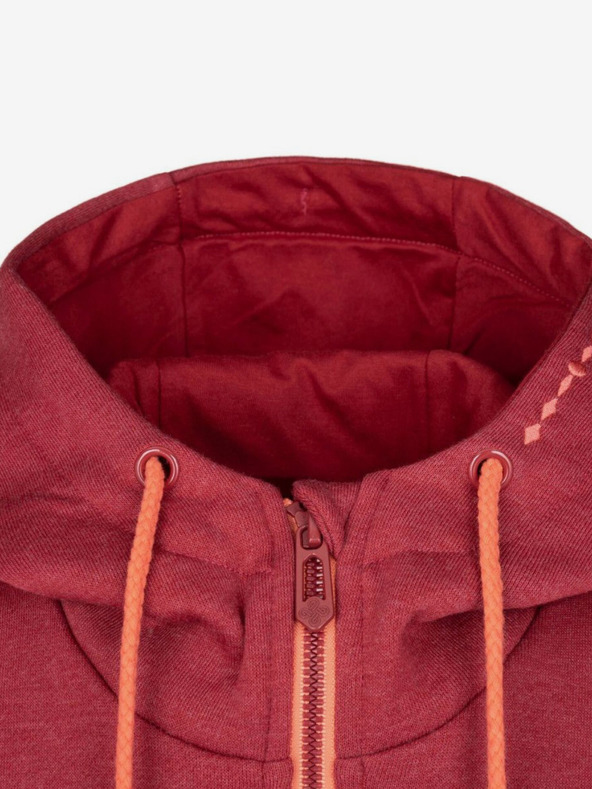 Kilpi Červená dámská mikina na zip s kapucí Kilpi ERRY-W