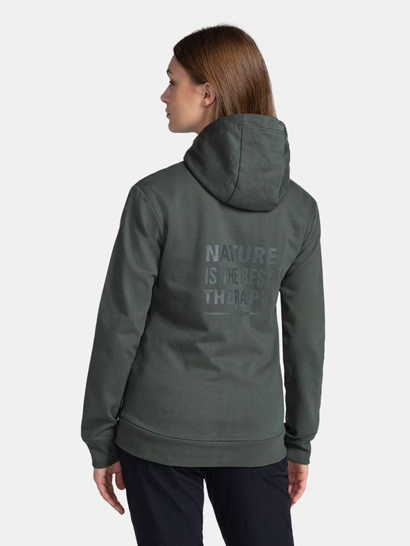 Kilpi Tmavě zelená dámská mikina Kilpi BERY-W