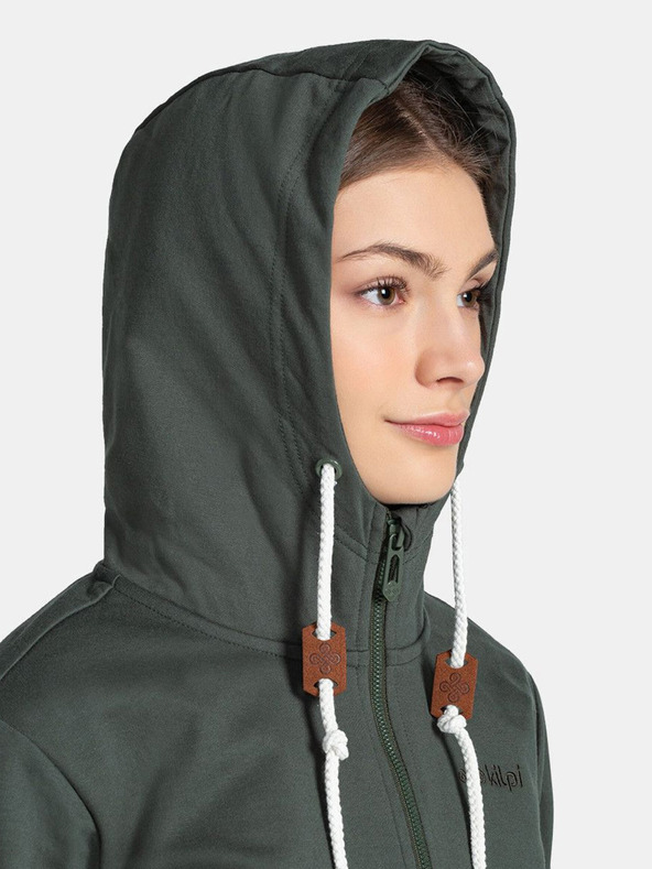 Kilpi Tmavě zelená dámská mikina Kilpi BERY-W