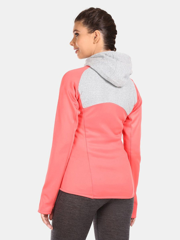 Kilpi Šedo-růžová dámská fleecová mikina Kilpi VERSAM-W